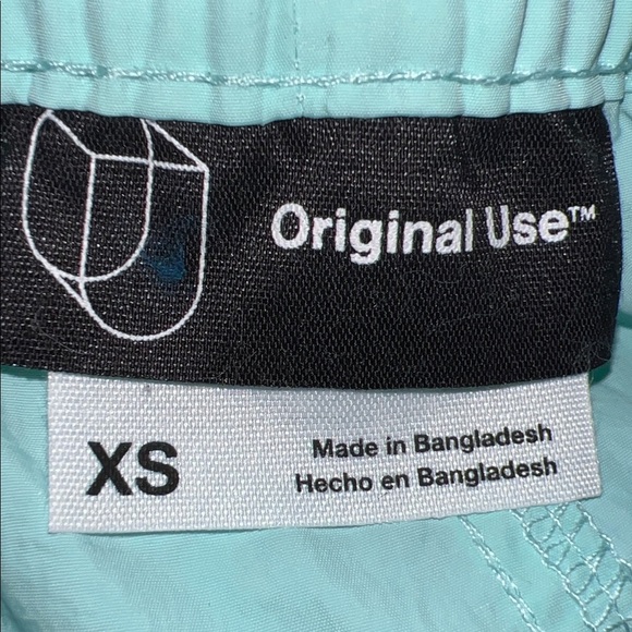 Seafoam Green Drawstring Shorts, Size XS - Picture 2 of 8